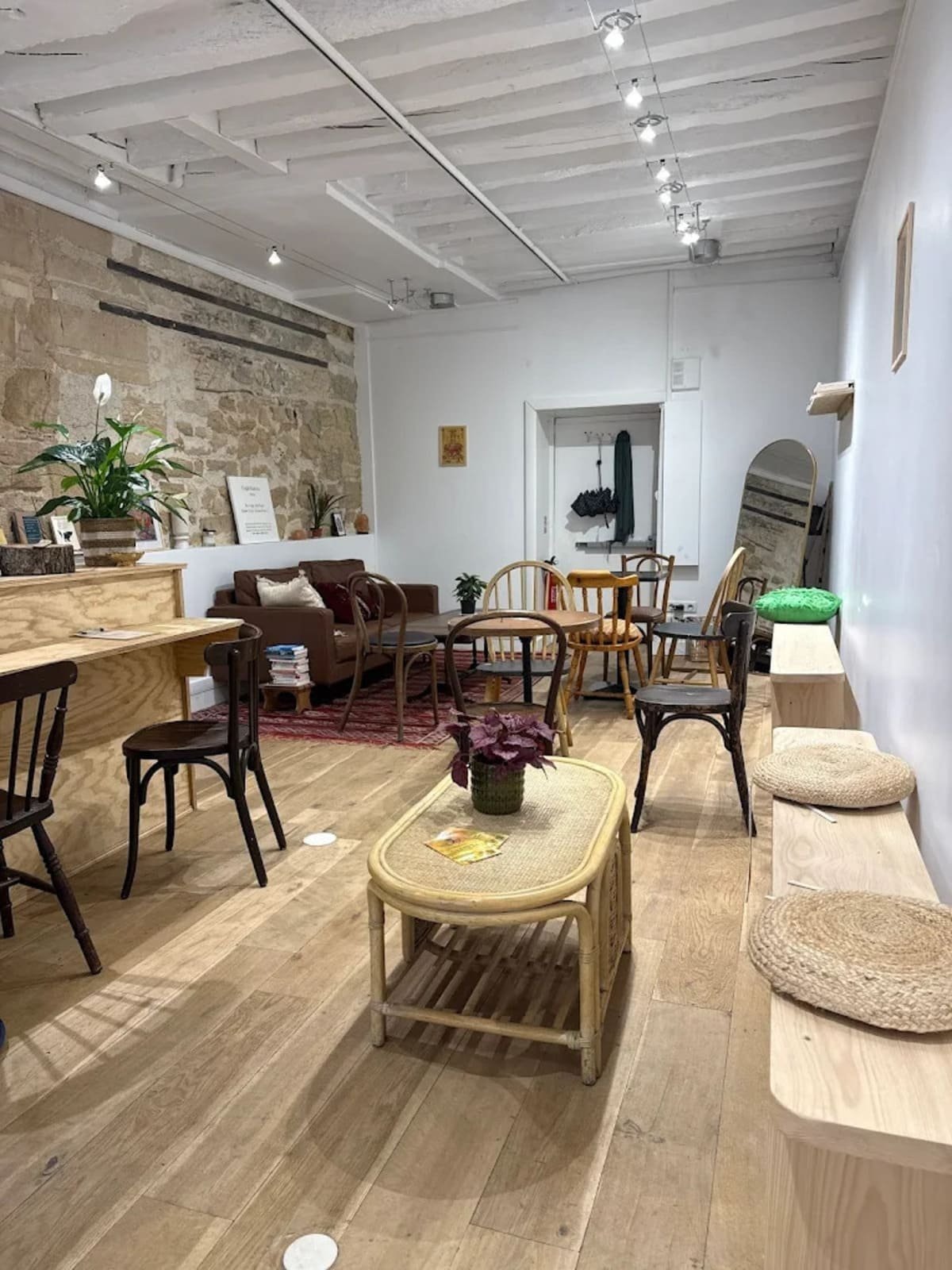 Yoga Matcha green‑themed interior